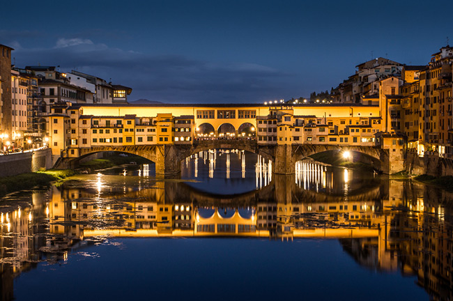 Ponte Vecchio over Arno River in Florence